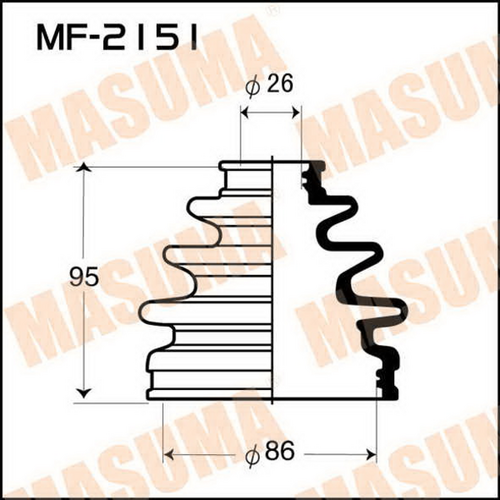 Пыльник ШРУСа MASUMA MF-2151