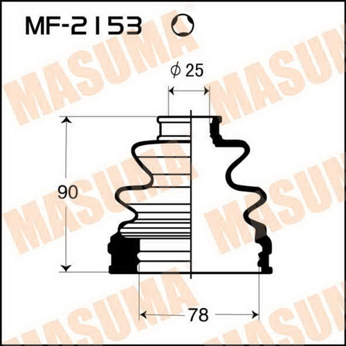 Пыльник ШРУСа MASUMA MF-2153