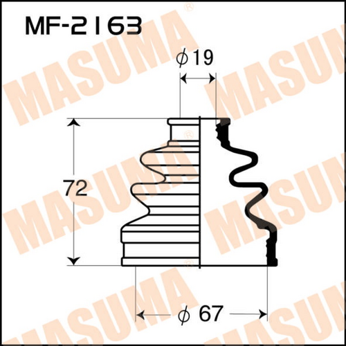 Пыльник ШРУСа MASUMA MF-2163