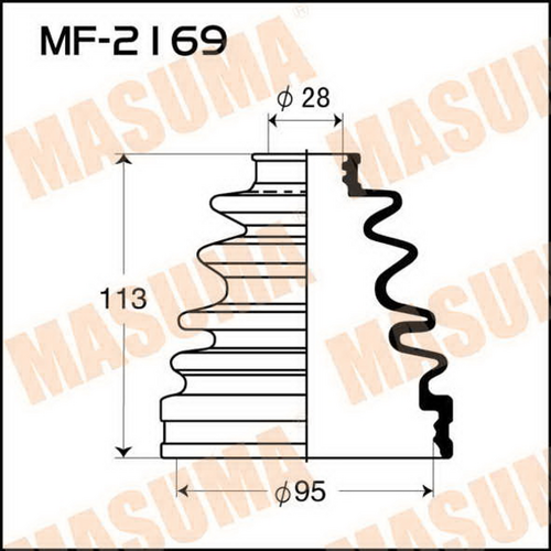 Пыльник ШРУСа MASUMA MF-2169