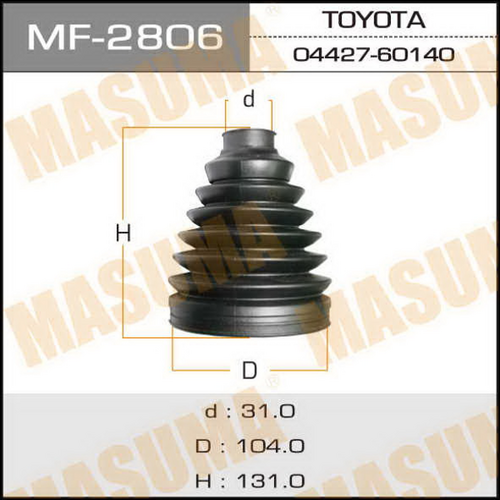 Пыльник ШРУСа MASUMA MF-2806