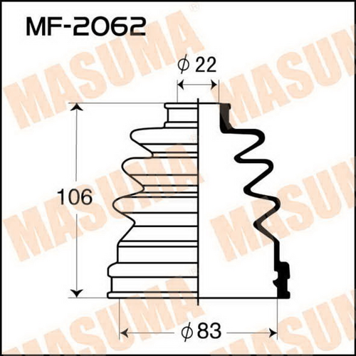 Пыльник ШРУСа MASUMA MF2062