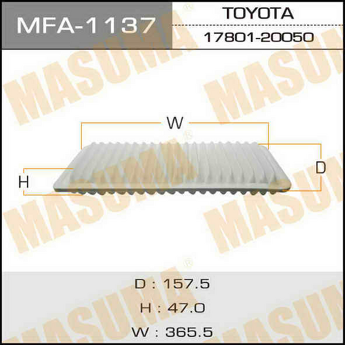 MFA-1137 MASUMA Воздушный фильтр