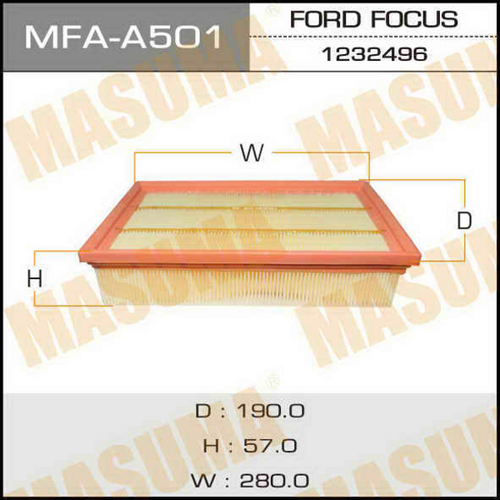 MFA-A501 MASUMA фильтр воздушный