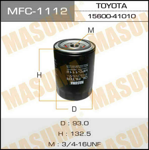 Масляный фильтр MASUMA MFC-1112