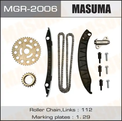 MGR-2006 MASUMA MGR-2006_ремкомплект ГРМ! цепной, cо звездочками\Nissan Qashqai/X-Trail 07-14,Renault Laguna 2/3 00>