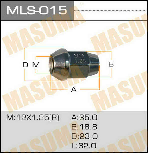 MLS-015 MASUMA Гайка накидная