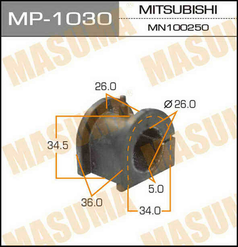 MP-1030 MASUMA Втулка стабилизатора