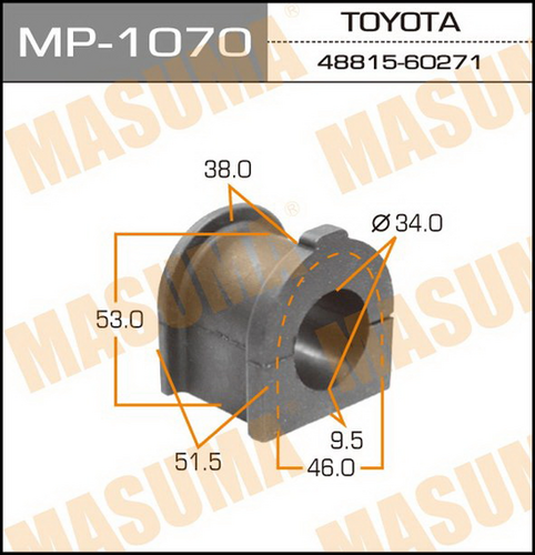 MP-1070 MASUMA Втулка стабилизатора