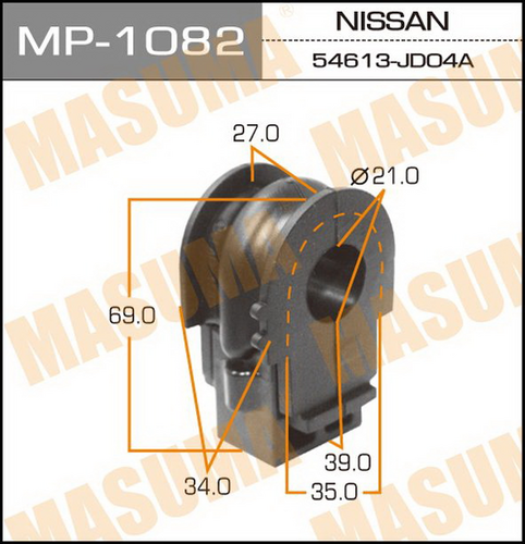 MP-1082 MASUMA Втулка стабилизатора