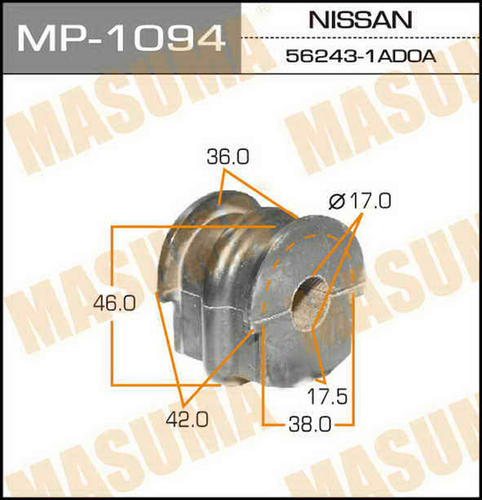 MP-1094 MASUMA Втулка стабилизатора