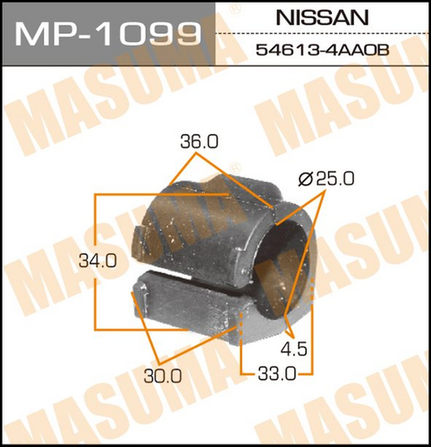 MP-1099 MASUMA Втулка уплотнительная