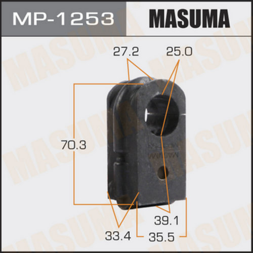 MP-1253 MASUMA ВТУЛКА СТАБИЛИЗАТОРА MASUMA /FRONT/ MURANO/ Z50 [У