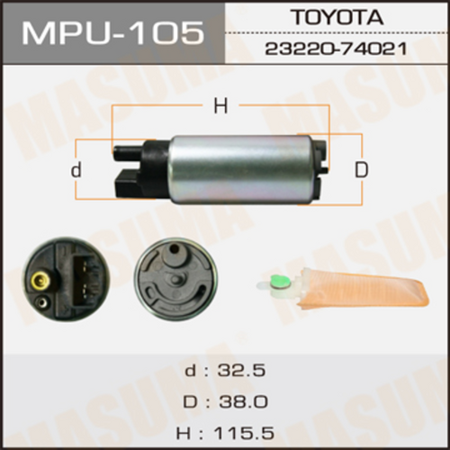 MPU-105 MASUMA Насос топливный