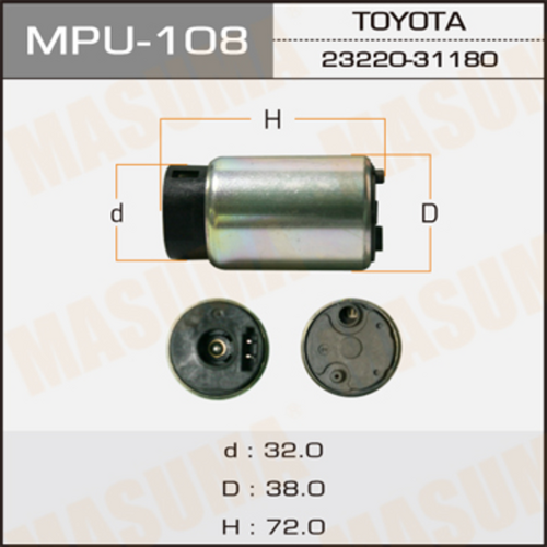 MPU-108 MASUMA Насос топливный