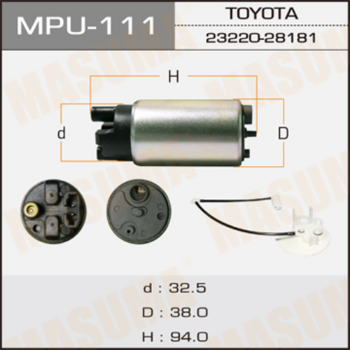 MPU-111 MASUMA Топливный насос электрический