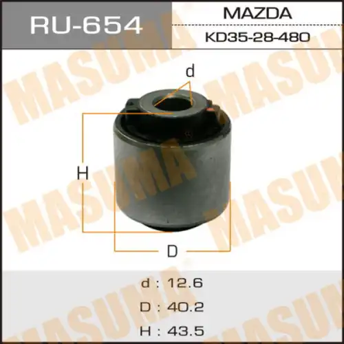 RU-654 MASUMA RU-654_сайлентблок задней тяги!\ Mazda CX-5 11>