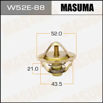 W52E88 MASUMA W52E88_термостат! с прокладкой\ Mazda 323, Mitsubishi Colt/Lancer, Honda Accord 78>