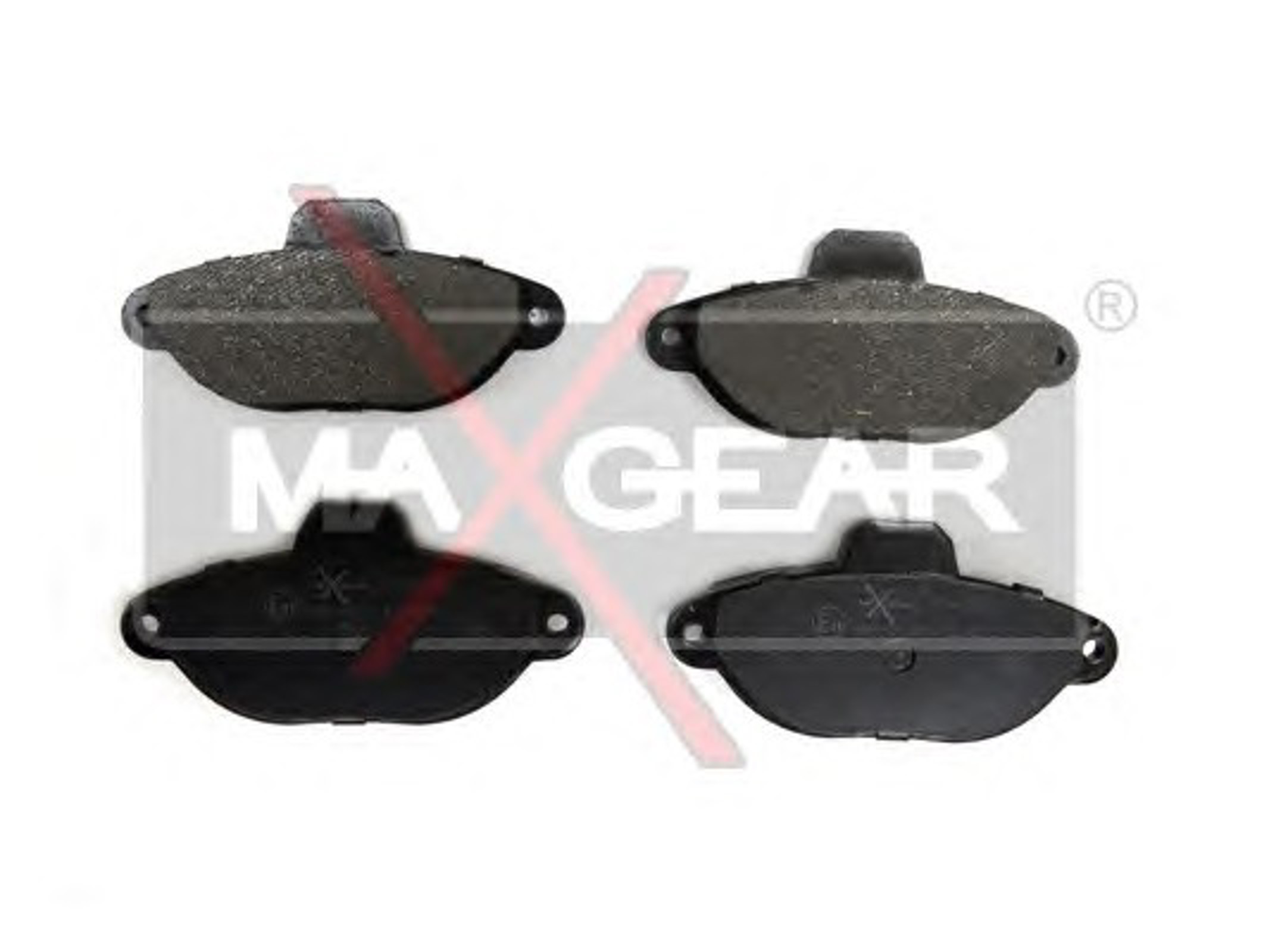 Комплект тормозных колодок дисковый тормоз MAXGEAR 19-0493