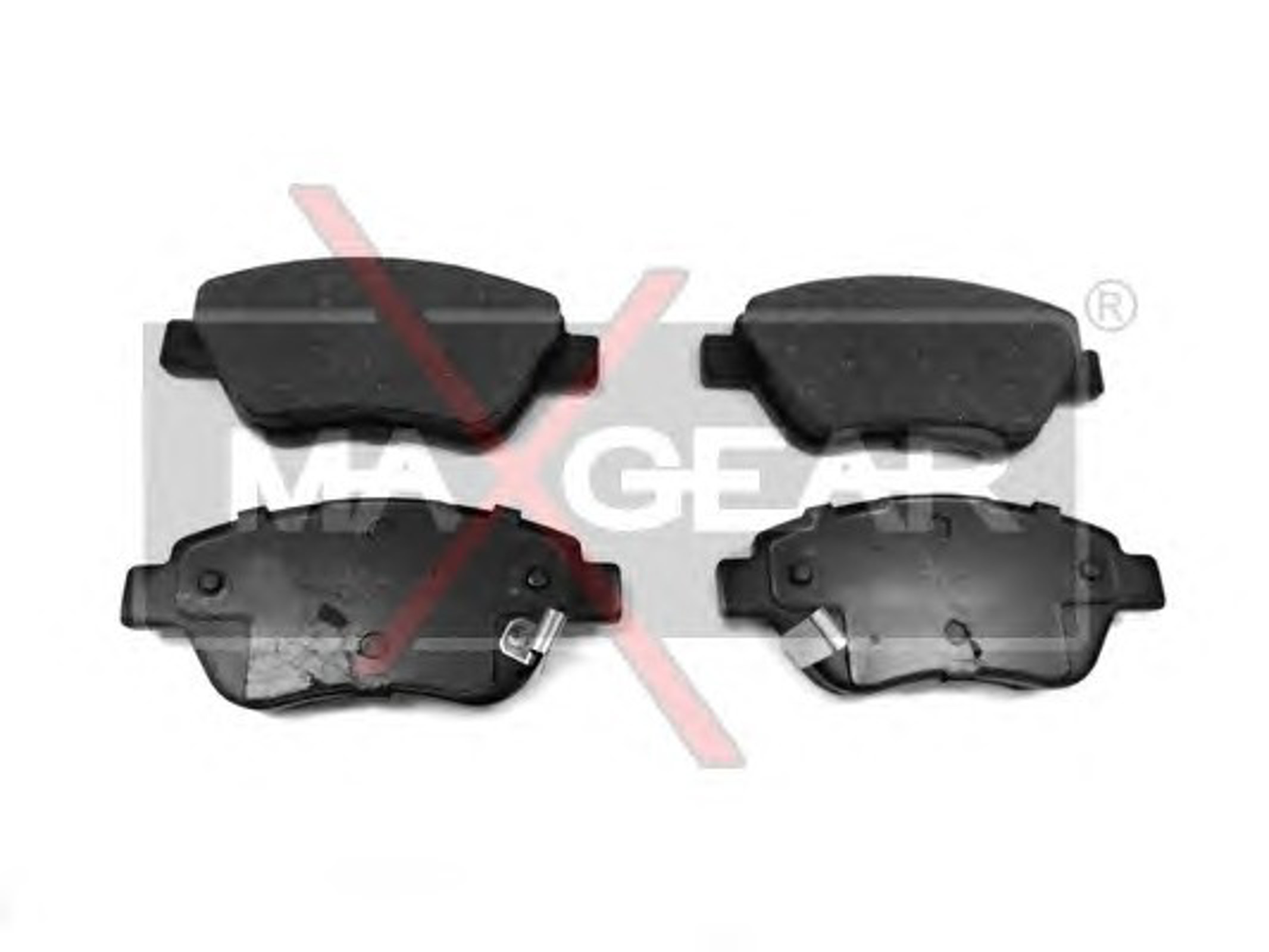 Комплект тормозных колодок дисковый тормоз MAXGEAR 19-0522