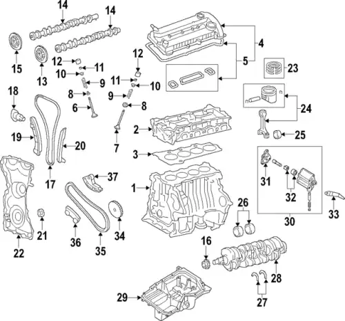 LF0114500B MAZDA Натяжитель цепи Привода масляного насоса, для Mazda3 (BK/BL), Mazda6 (GG/GH)