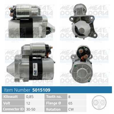 5015109 стартер 0.85kw MEAT & DORIA 5015109