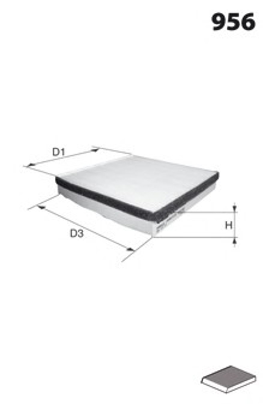 Фильтр салона MECAFILTER EKR7005