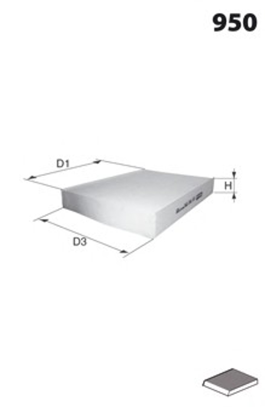 Фильтр салона MECAFILTER EKR7019