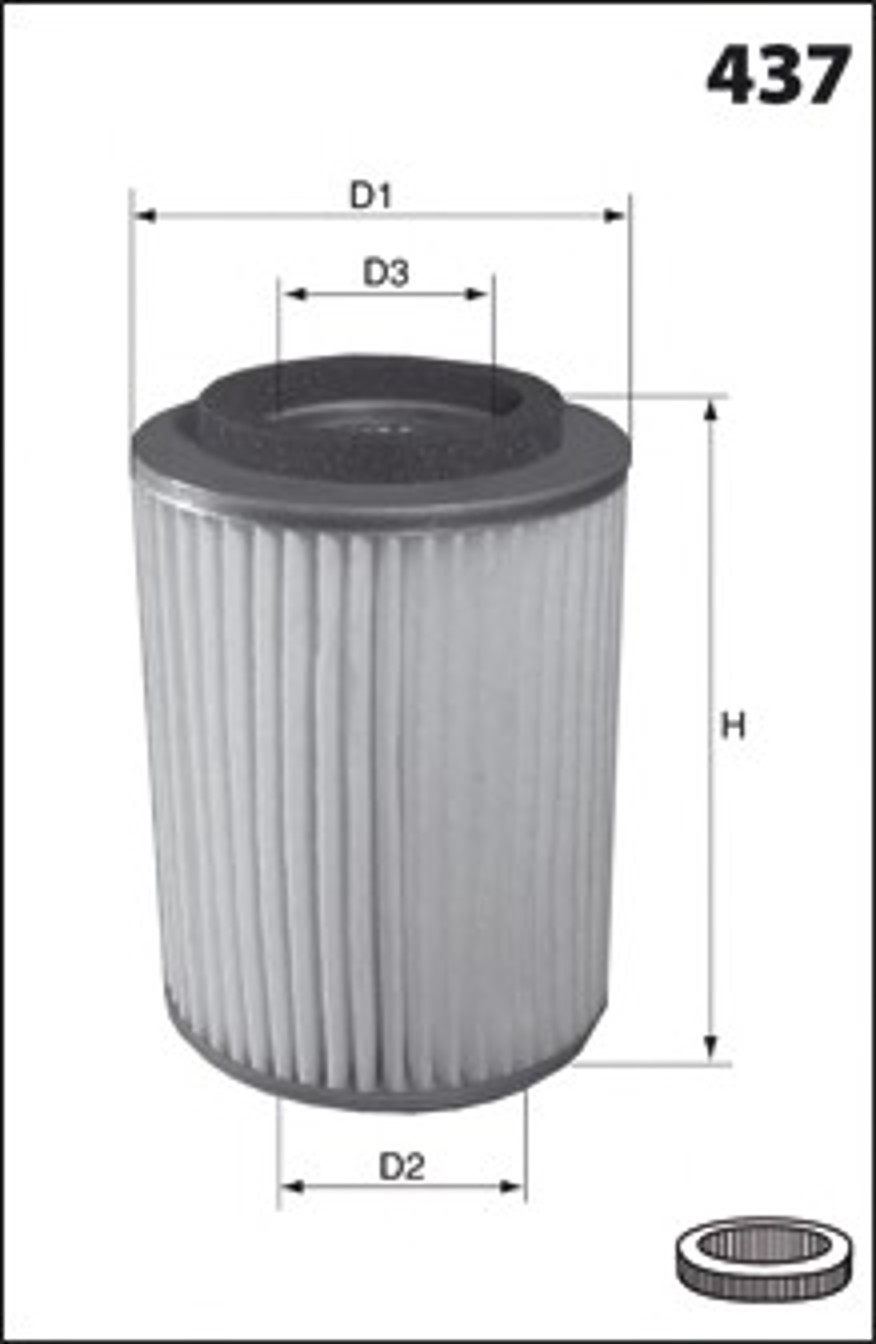 Фильтр воздушный MECAFILTER EL3759