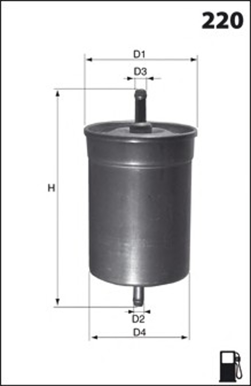 ELE3567 MECAFILTER Фильтр топливный