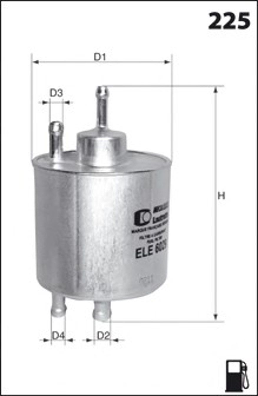 Фильтр топливный MECAFILTER ELE6028