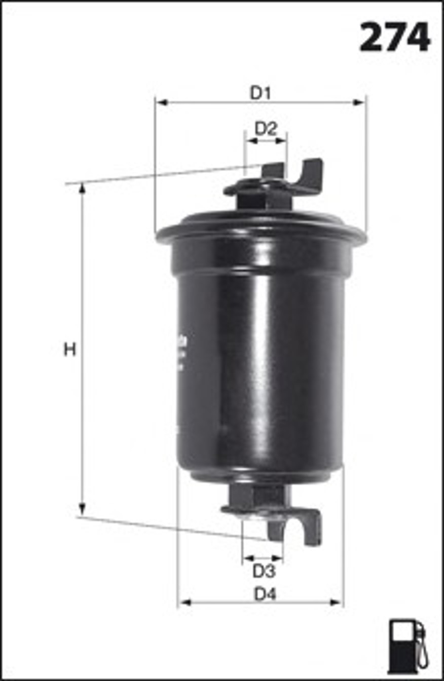 Фильтр топливный MECAFILTER ELE6077