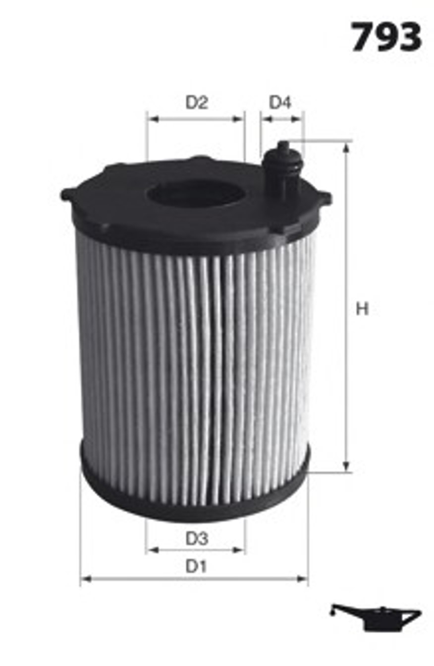 Фильтр масляный MECAFILTER ELH4384