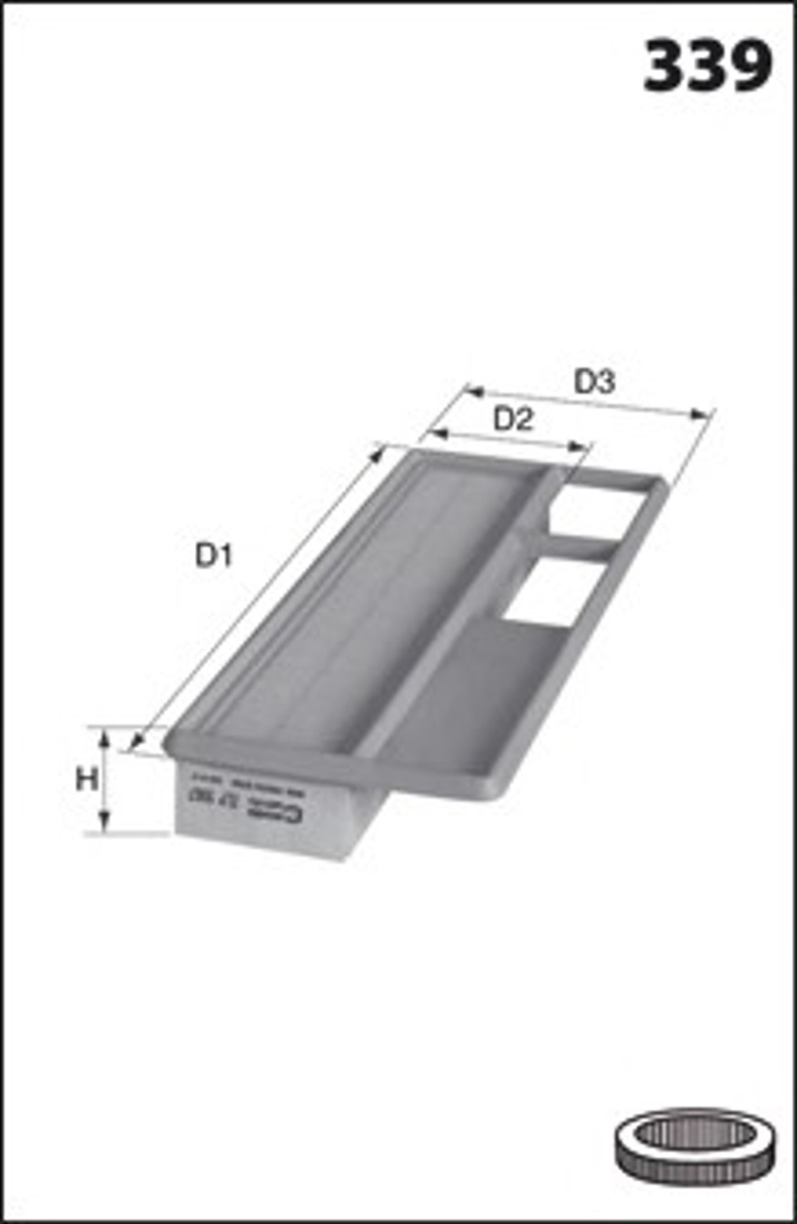 Фильтр воздушный MECAFILTER ELP9067
