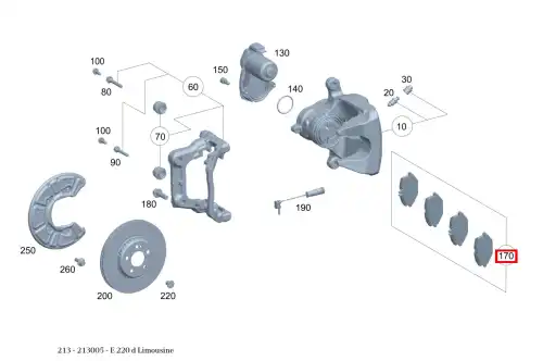 000 420 92 03 MERCEDES-BENZ MB000 420 92 03_колодки дисковые задние!\ MB W213 16>