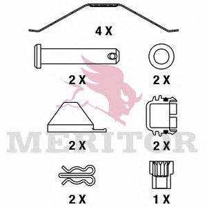 MDP3087K MERITOR Тормозные колодки