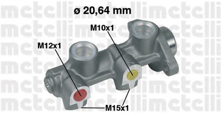 05-0180 METELLI Главный тормозной цилиндр