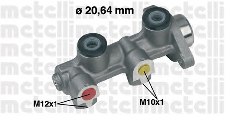 05-0190 METELLI Главный тормозной цилиндр