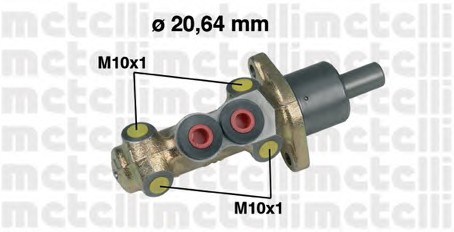 05-0207 METELLI Главный тормозной цилиндр