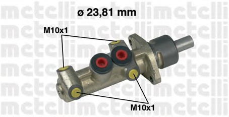 05-0222 METELLI Главный тормозной цилиндр