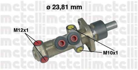 05-0223 METELLI Главный тормозной цилиндр