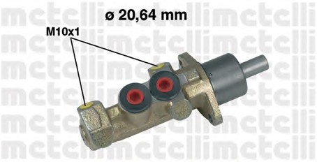 05-0242 METELLI Главный тормозной цилиндр