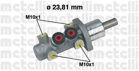 05-0247 METELLI Главный тормозной цилиндр