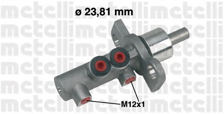 05-0260 METELLI Главный тормозной цилиндр