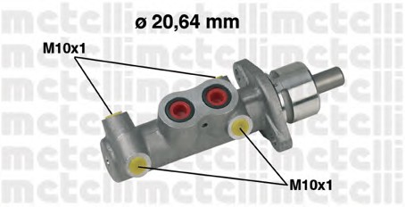 Главный тормозной цилиндр METELLI 05-0289