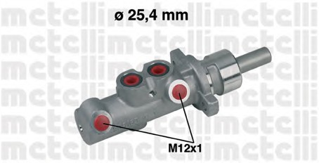 05-0314 METELLI Главный тормозной цилиндр