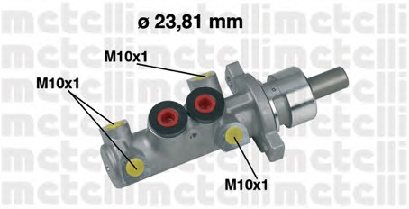 05-0361 METELLI Главный тормозной цилиндр