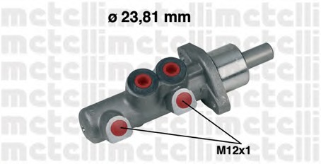 Главный тормозной цилиндр METELLI 05-0367