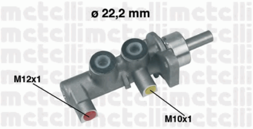 05-0380 METELLI Главный тормозной цилиндр