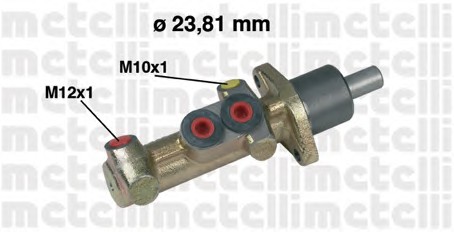 05-0386 METELLI Главный тормозной цилиндр